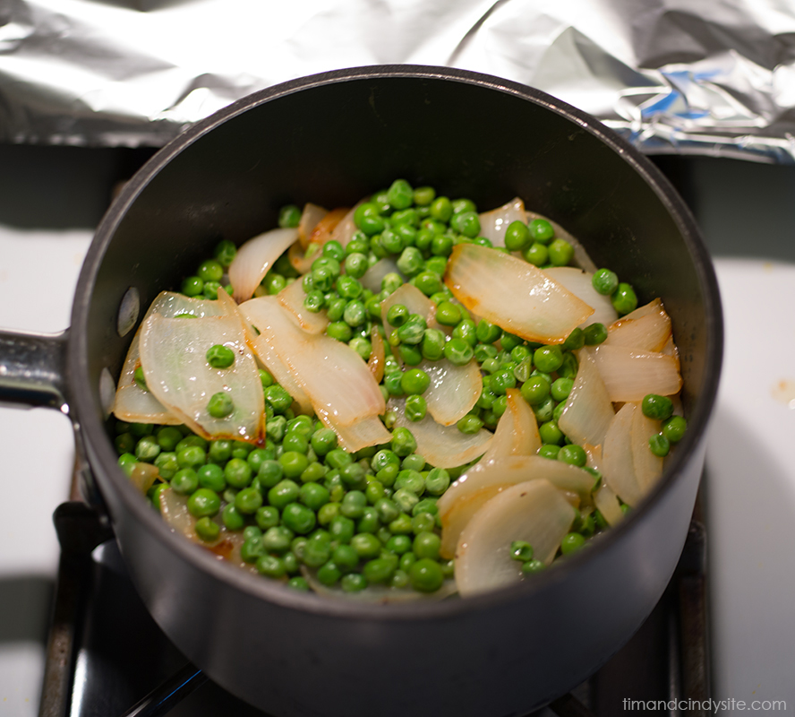 peas and onions